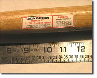 Madison 2 1/2 Pound Cross Pein Hammer